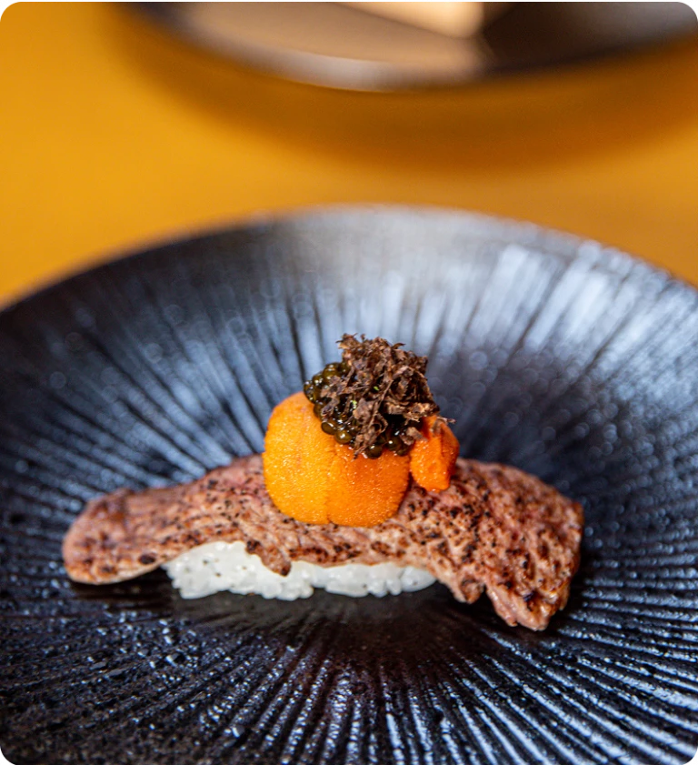 Plated omakase